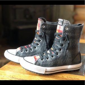 Converse All Star woolrich high tops